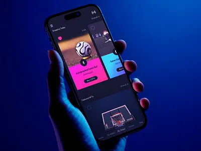 Cub3d Sports Collectibles App - iOS Design app design app interface app ux dark ui digital product ecommerce app interface design ios design marketplace design mobile app design mobile product mobile ui modern app design nft app product design shopping app startup app tech app design trading app ui design