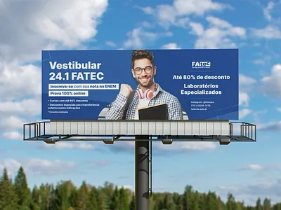 Billboard - FATEC University billboard design graphic design outdoor university