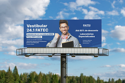 Billboard - FATEC University billboard design graphic design outdoor university