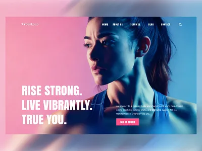 Fitness Website Header app design bennaveed bodybuilding design diet website figma figma design fitness fitness assistant fitness website design gym website healthcare ui ux website design weightloss workout