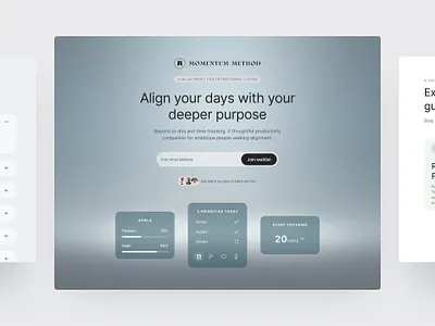 Momentum Method App - Website & Brand Guide branding product ux design website
