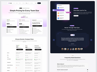 HR Dashboard Website Pricing Page dashboard design hr hr dashboard hr platform landing page marketing web platform pricing pricing page pricing section product design saas section ui uiux ux web design website website design