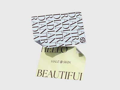Hale Skin Brand Identity brand design branding graphic design logo stationery design typography visual identity