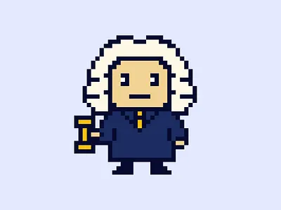 Judge Pixel — The AI Court Guardian of SueYouToo app logo branding cartoon cartoon logo cute pixel design graphic design icon logo illustration judge logo logo macot pixel mascot brand mascot logo pixel cartoon pixel design pixel logo pixelate ui vector
