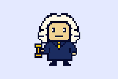 Judge Pixel — The AI Court Guardian of SueYouToo app logo branding cartoon cartoon logo cute pixel design graphic design icon logo illustration judge logo logo macot pixel mascot brand mascot logo pixel cartoon pixel design pixel logo pixelate ui vector