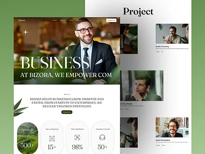 Flavor - Business website business business website creative website design landing page modern design natu natural website ui ux web design website