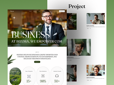 Flavor - Business website business business website creative website design landing page modern design natu natural website ui ux web design website