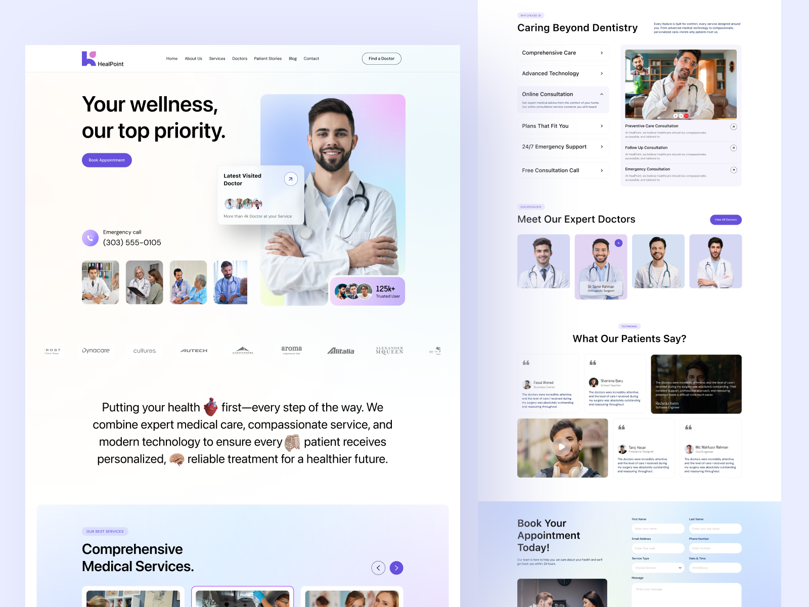 Example of Modern Website UI UX Design  In Figma