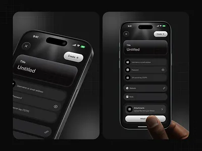 Password Manager App Concept app app design apple design customize dark theme ios security mobile app password password app password app ui password manager password manager app password manager mobile app preference privacy security security app setting settings security screen ui design
