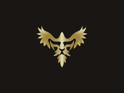 Golden Phoenix Iion Crest Logo abstract logo animal logo brand mark branding brid logo design golden graphic design lion logo logo logo design logos logotype luxury mascot logo negative space negativespace logo phoenix logo premium logo