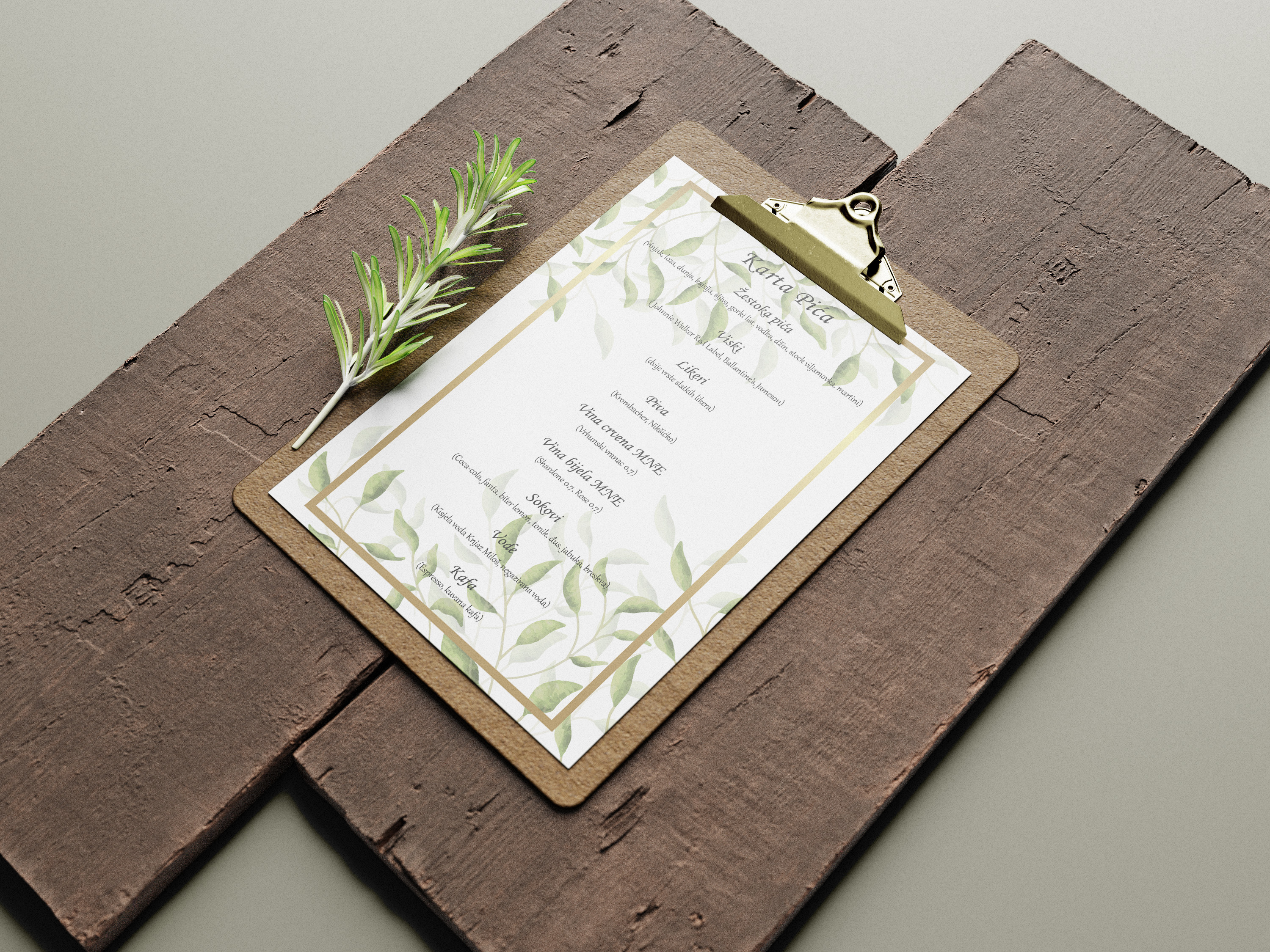 Drinks Menu botanical botanicaldesign branding design flyer graphic design luxury menu menu card menudesign minimalistdesign mockups modernmenu natural onepagemenu print restaurant template vintagemenu