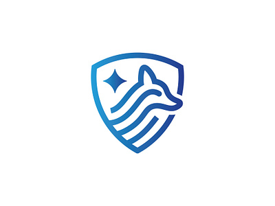 Guardian Fox Logo abstract agile animal blue brand mark branding creative fox gradient innovative logo logo logos minimalist modern premium logo proteciton secure shield smart wolf