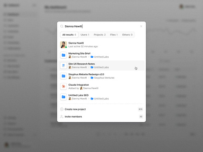 Command/quick search — Untitled UI command k product design quick search search menu searchbar ui design user interface
