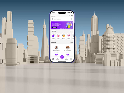 MediqoAI - Health App Design animation app ui concept doctor fitness health track healthcare hospital medical medical care medical tracking app mobile mobile design mobile ui motion online doctor online medicine product design ui ux wavespace