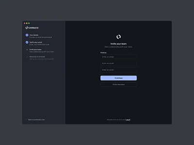 Invite your team — Untitled UI create account invite form invite team onboarding onboarding steps web design website