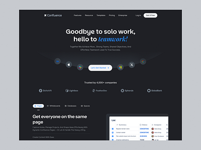 Website for Project Management and Team Collaboration branding design landing page saas saas landingpage task manager team collaboration ui design uiux web design website