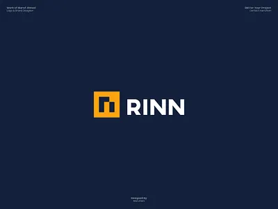 Logo Design for RINN adobe illustrator brand identity brand logo branding guidelines branding mockup custom logo dribbble logo design logo design branding logo designer logo presentation logomark logos logotype mark marufiam modern logo saas logo visual identity