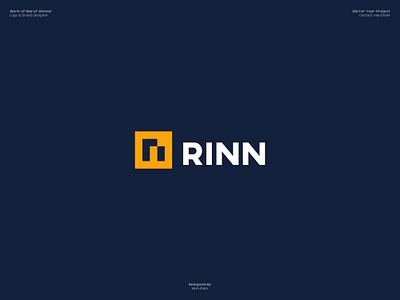 Logo Design for RINN adobe illustrator brand identity brand logo branding guidelines branding mockup custom logo dribbble logo design logo design branding logo designer logo presentation logomark logos logotype mark marufiam modern logo saas logo visual identity