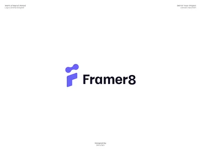 Framer8 Logo design. adobe illustrator agency branding brand identity brand logo branding guidelines branding mockup custom logo dribbble framer logo design logo design branding logo designer logo presentation logomark logos logotype marufiam modern logo visual identity