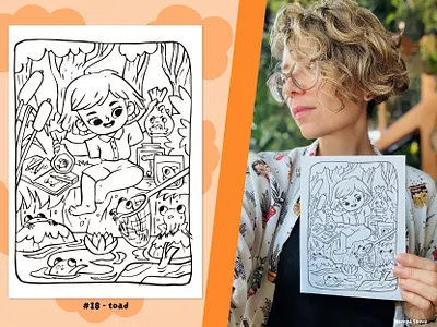 31 Cute Coloring Pages for Peachtober 2025 adobe illustrator black and white cartoon challenge character children coloring book coloring page cute fantasy for kids illustration inktober kawaii magic world peachtober