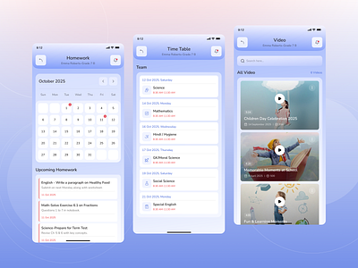 SchoolERP – Mobile App app app design b2b education education app ui erp erp app erp mobile app erp parent app erp software erpmanagementapp parent app saas school app school app design school erp app school management system schoolerp – mobile app student app student management app
