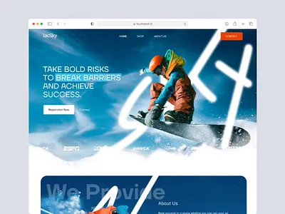 Ski Coaching and Sport Website Design animation course website landing page modern website ski ski coaching skiing skiing website snow snowboard snowboarding sports sports website training platform training website ui user interface ux web design winter sports