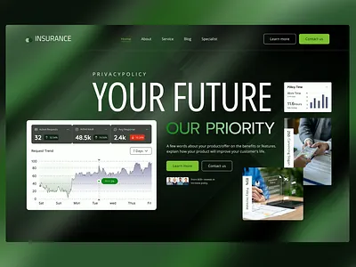 Insurance Company Website Design/landing page company company ui company web design company website hvac website design industry industry landing page industry web design industry website insurance web design insurance website service website website design website design inspiration