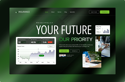 Insurance Company Website Design/landing page company company ui company web design company website hvac website design industry industry landing page industry web design industry website insurance web design insurance website service website website design website design inspiration