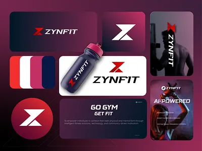 Z GYM logo Banding animation branding creative fit logo gym logo logo mark ui z logo z mark