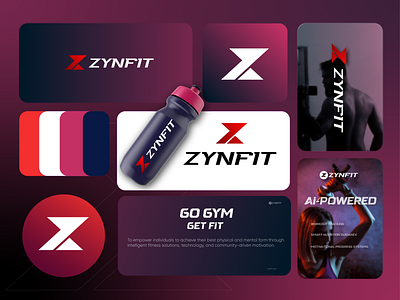 Z GYM logo Banding animation branding creative fit logo gym logo logo mark ui z logo z mark