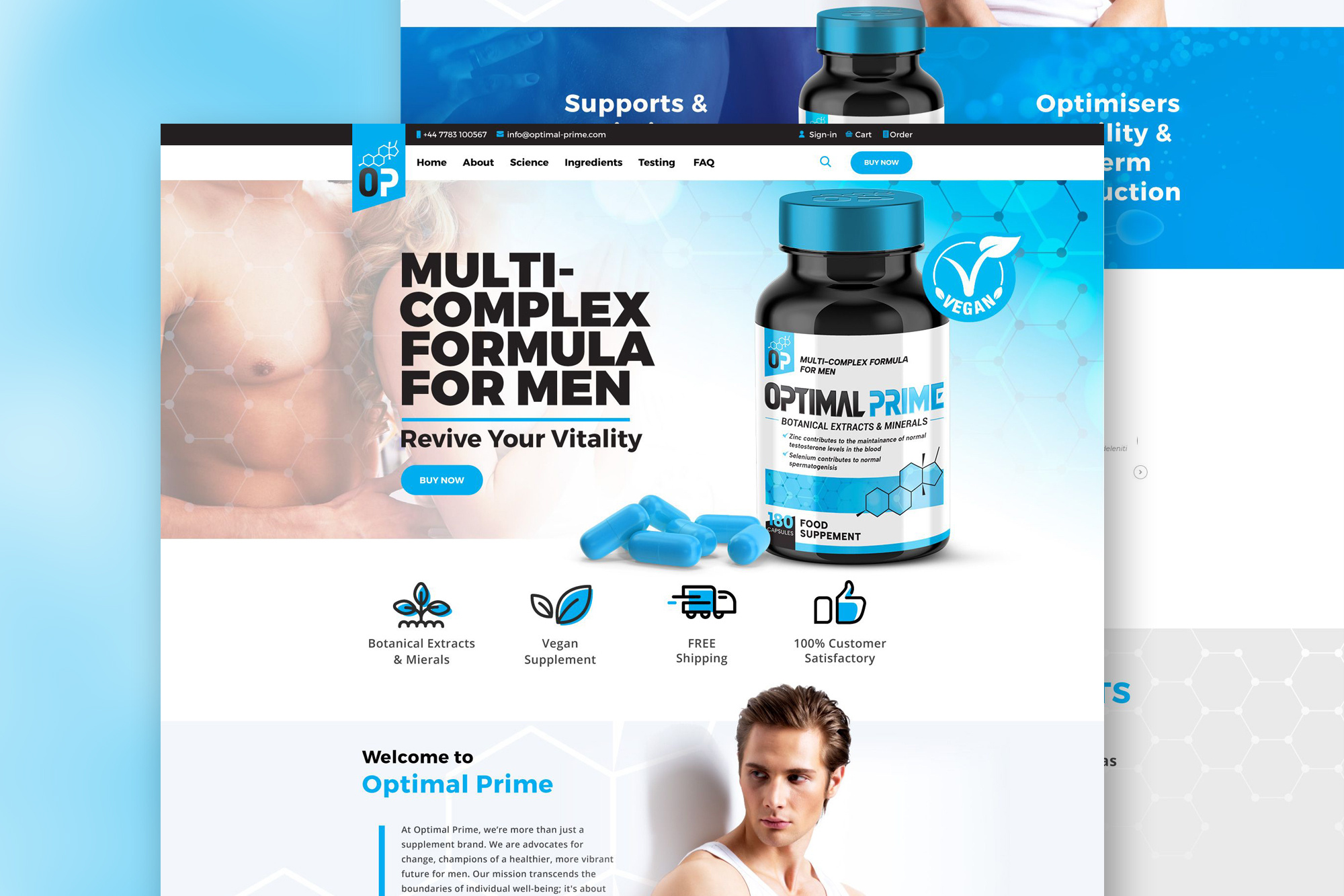 Example of Professional Homepage Design (No Code)