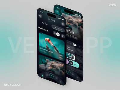 Video Editing Mobile App animation tool app design app interface cinematic clean interface creative tools dark mode editing app interaction design media app minimal design mobile app mobile ux modern ui motion design product design rondesignlab ui design ux design video editor
