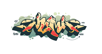 SCC Name Swap (fixer 3) - NUMA design graffiti illustration typography vector