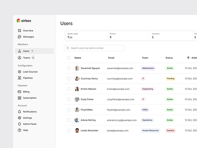 Lead Management Tool for Real Estate app b2b clean graphic design learning management minimal saas system tool ui web