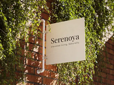 Serenoya Logo Mockup branding candle brand figma logo logo mockup mockup photoshop ui