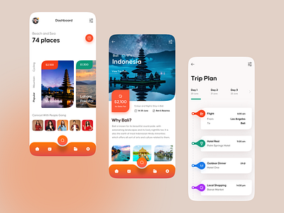 TripMate – Your Smart Travel Companion App app interfaces best app design branding card ui clean design destination ios mobile mobile app mobile app ui mobile ui design mobile ux modern app ui search travel travel smart trip mate app trip planner app ui