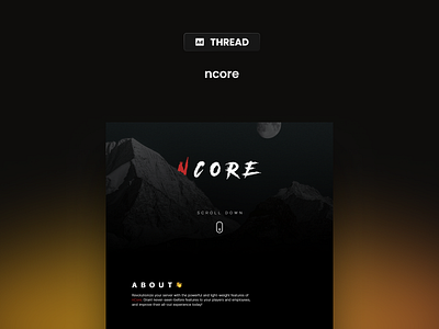 Thread Design: ncore adver advertising design graphic design thread thread design