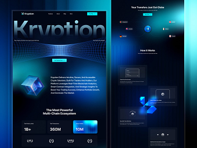 Crypto Landing Page UIUX Design blockchain blockchain landing page crypto crypto platform design fintech focotik landing page landing page design ui ui design ui ux design uiux user experience web design web3 website