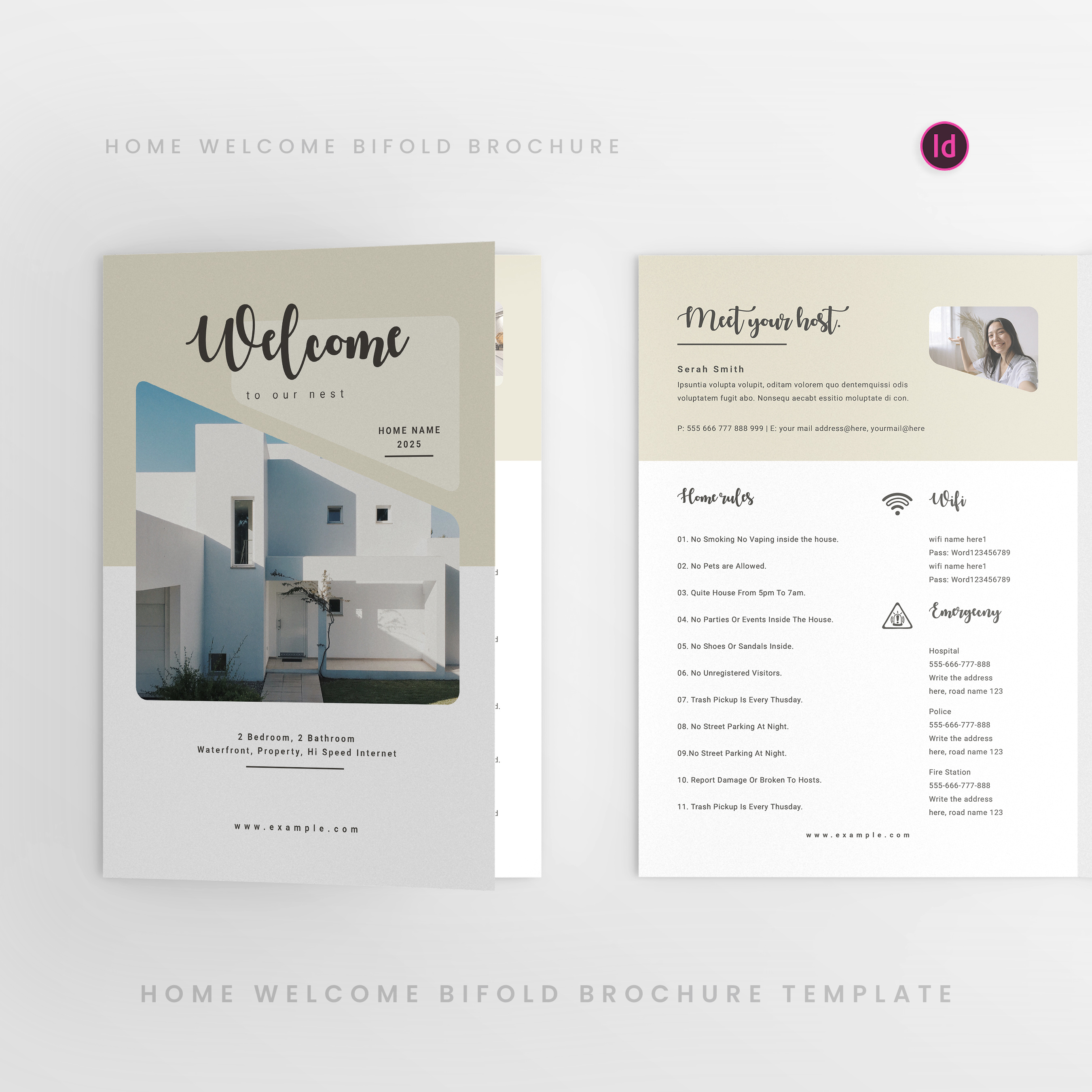 Home welcome book bifold brochure accommodation article book booklet checkout corporate guide human information management marketing profile project proposal real estate rental resource rule staff welcome