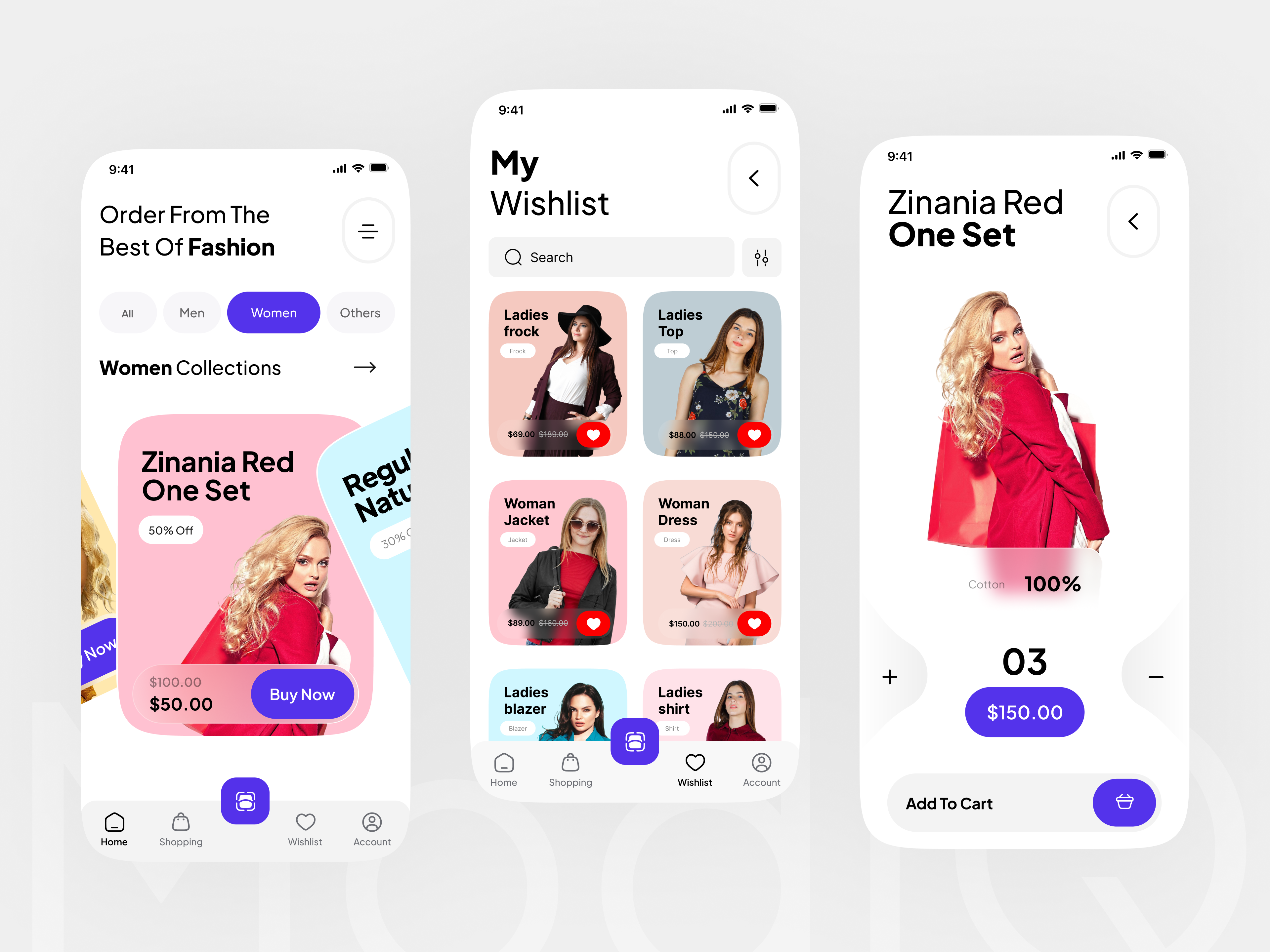 Example of Ecommerce Mobile App Design