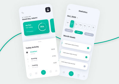 Fitness Tracker UI Concept Figma adobe xd app app branding app design app ui branding color design designing figma fitness app health app nutrition app ui tracking app ui ui design ui ux