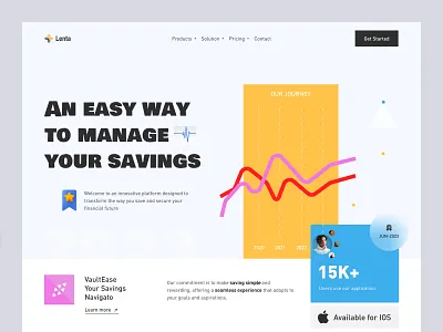 FinTech Website banking app clean ui dashboard design finance app finance dashboard financial management fintech landing page minimal design modern design product design savings app uiux web design