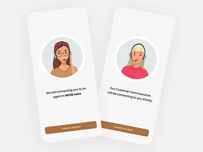 Customer Service Agent UI Concept app app ui app ui design contact customer agent customer care customer queries ui customer service customer service app customer service representative customer support figma illustration support ui ui design ui ux web ui