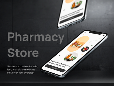 Redefining Safe & Reliable Medicine Delivery - Design Concept app design app ui creative figma mobile ui online medicine online pharmacy pharamacy app pharmacy pharmacy delivery photoshop ui uiux ussllc