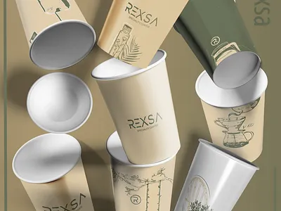 Redesign for coffee 3d branding graphic design logo ui