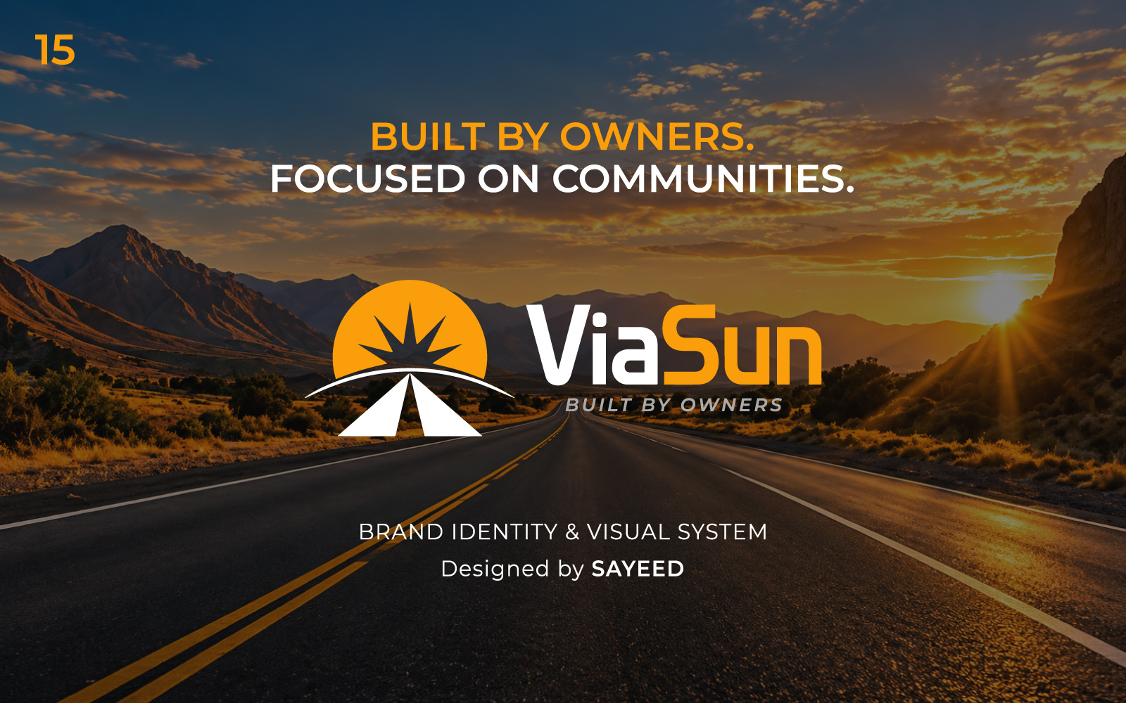 ViaSun — Brand Identity & Logo Design brand design brand guidelines brand identity branding construction corporate identity graphic design identity design infrastructure logo logo design print design stationery design typography visual identity