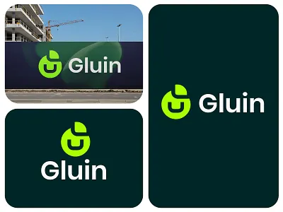 Gluin logo design creativity gluin gluin represents innovation growth logo logo design logo mark modern g modern logo represents