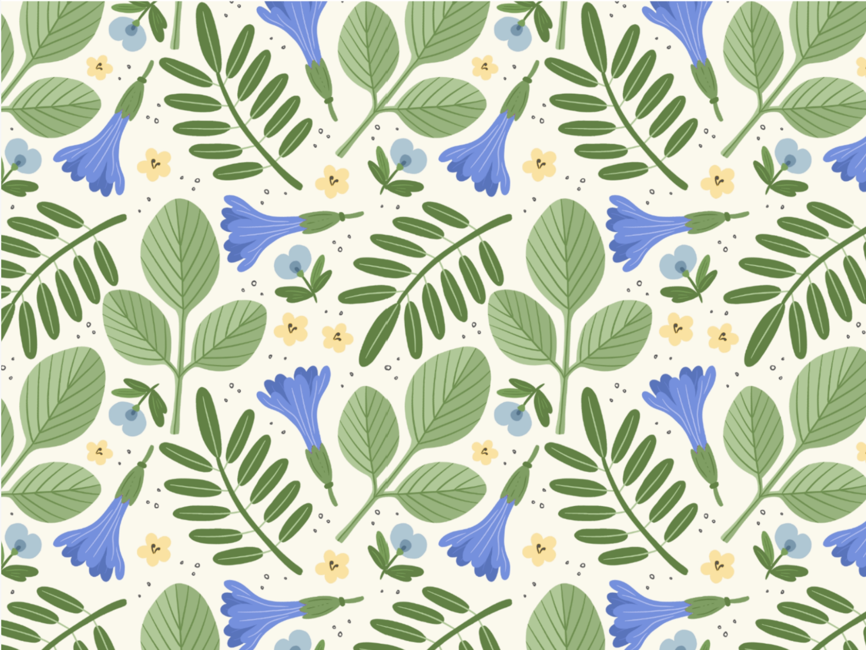 Cuba Songs - Botanical Pattern botanical pattern botanical prints digital illustration graphic design illustration pattern prints prints fabric seamless pattern