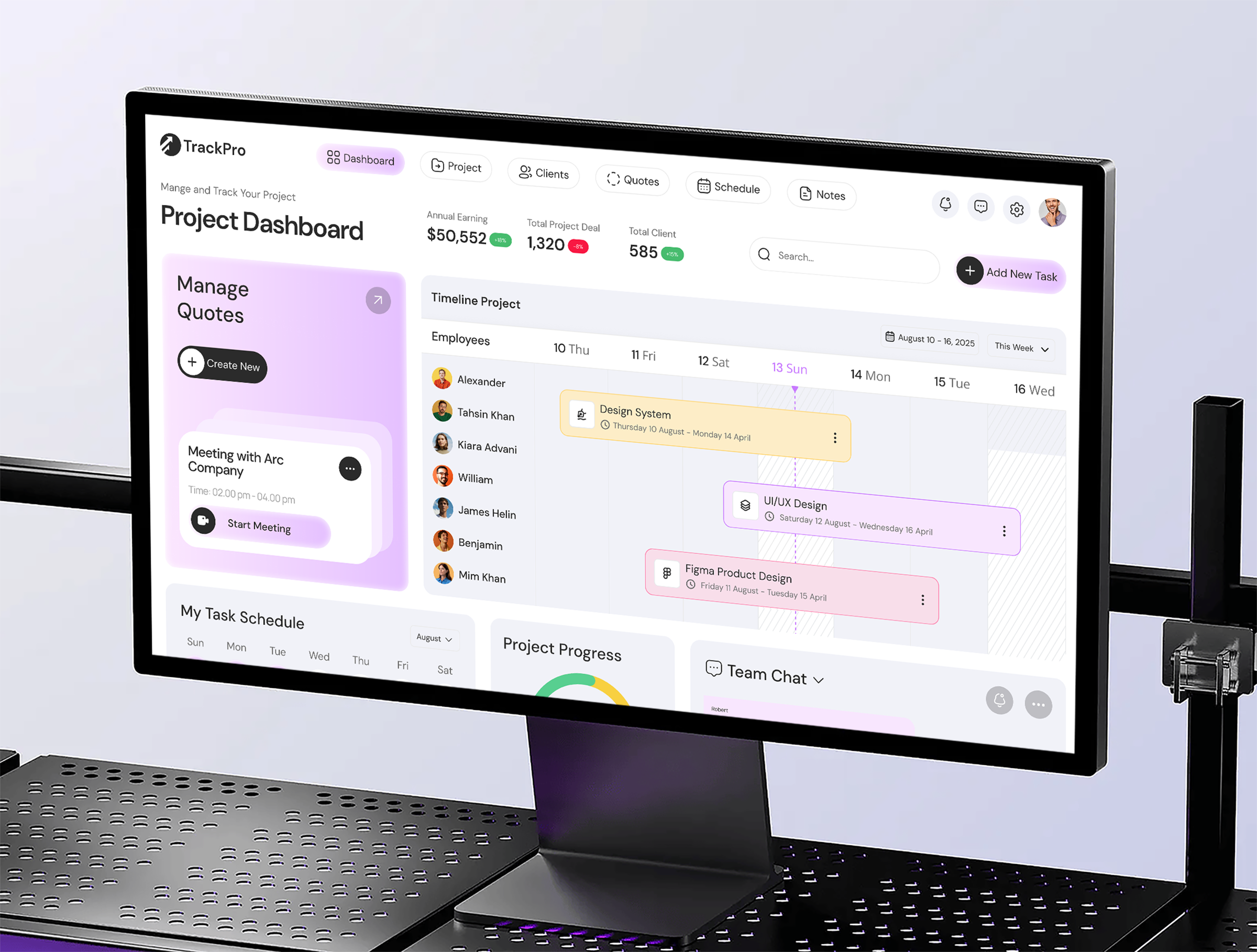 Example of Dashboard UI/UX Design Web App, Saa S