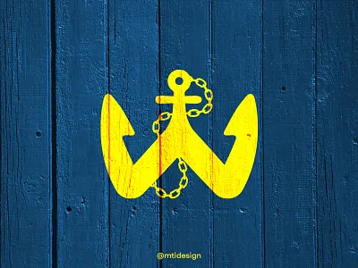 Letter W Anchor Logo Design | Unused anchor logo brand identity creative logo dribbble showcase for sale letter logo logo art work logo design logo idea logo inspiration logomark minimalist logo modern logo monogram logo mtidesign nautical logo symbolic logo typography vector art w logo